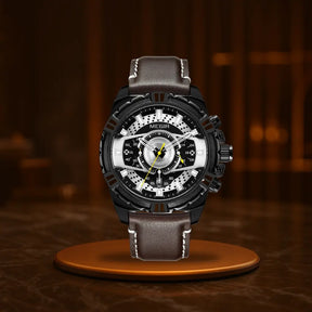 Luxury Quartz Chronograph Military Sport Leather Men's Watch