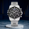 Premium Chronograph Watch with Metal Strap