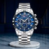 Premium Chronograph Watch with Metal Strap