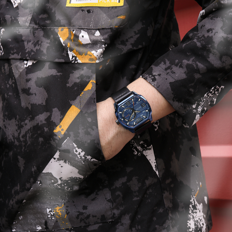 Premium Leather Sports Men's Watch