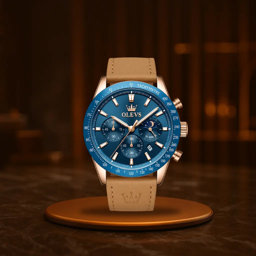 Quartz Waterproof Men's Watch Rose