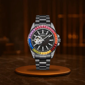Rainbow Luxe Automatic Skeleton Watch