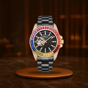 Rainbow Luxe Automatic Skeleton Watch