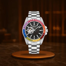 Rainbow Luxe Automatic Skeleton Watch