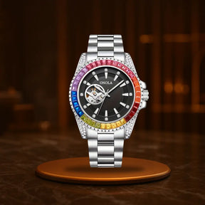 Rainbow Luxe Automatic Skeleton Watch