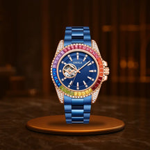 Rainbow Luxe Automatic Skeleton Watch