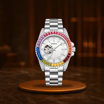 Rainbow Luxe Automatic Skeleton Watch