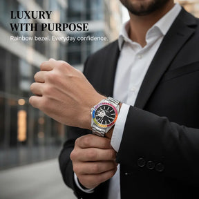 Rainbow Luxe Automatic Skeleton Watch