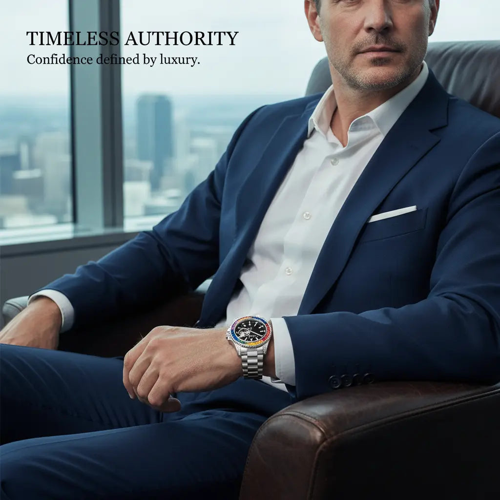 Rainbow Luxe Automatic Skeleton Watch