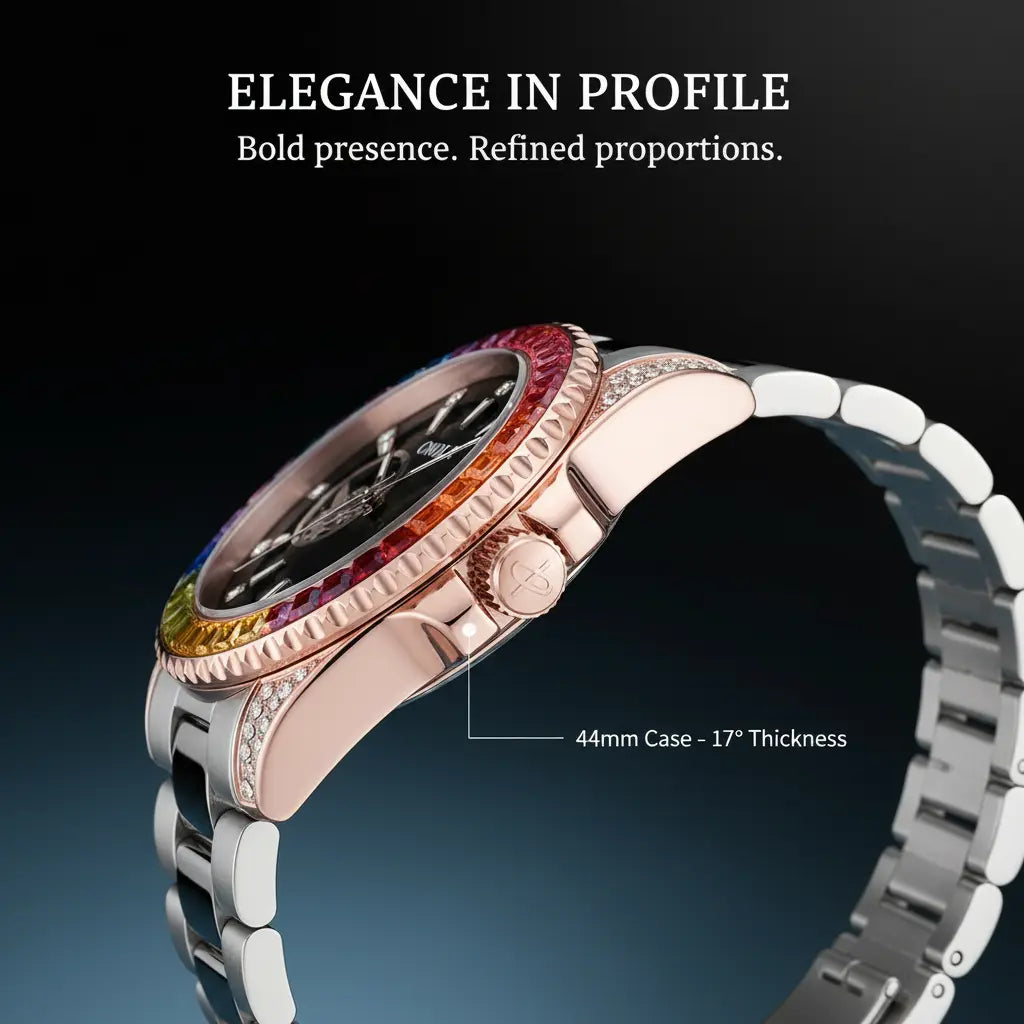 Rainbow Luxe Automatic Skeleton Watch