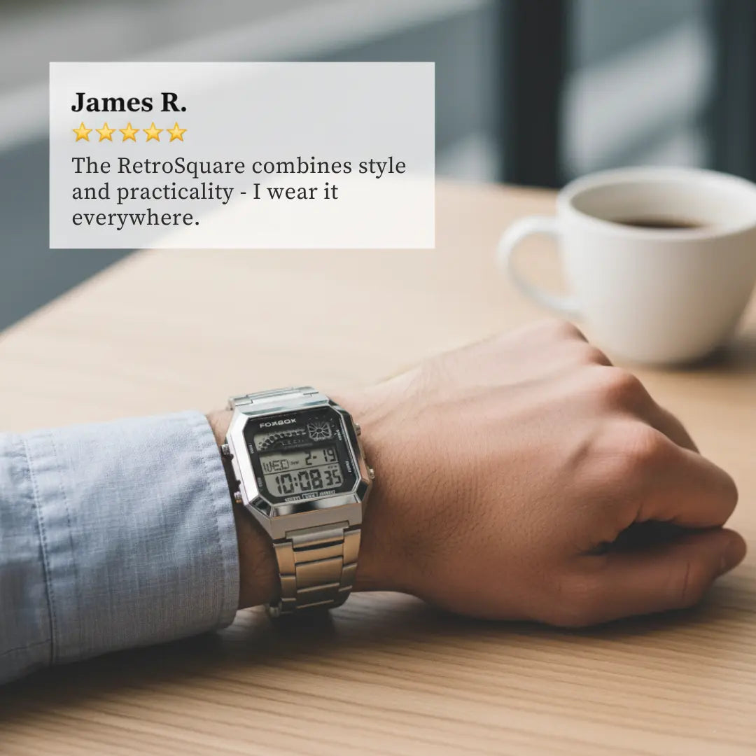 RetroSquare Digital Watch