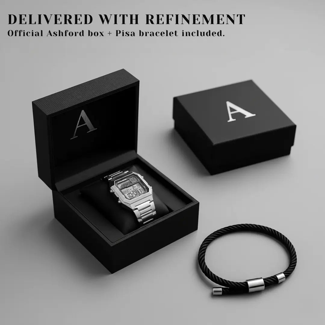 RetroSquare Digital Watch