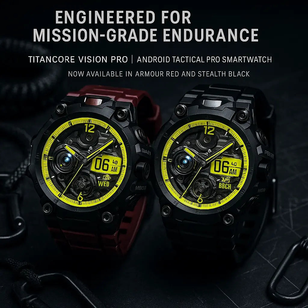 TitanCore Vision Pro – Android Tactical Pro Smartwatch