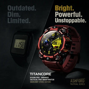 TitanCore Vision Pro – Android Tactical Pro Smartwatch