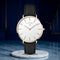 Black Strap with Rose Dial