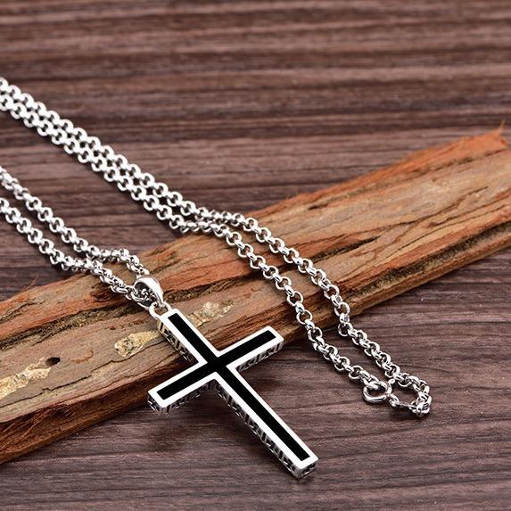 Retro Casual Simple Cross Necklace