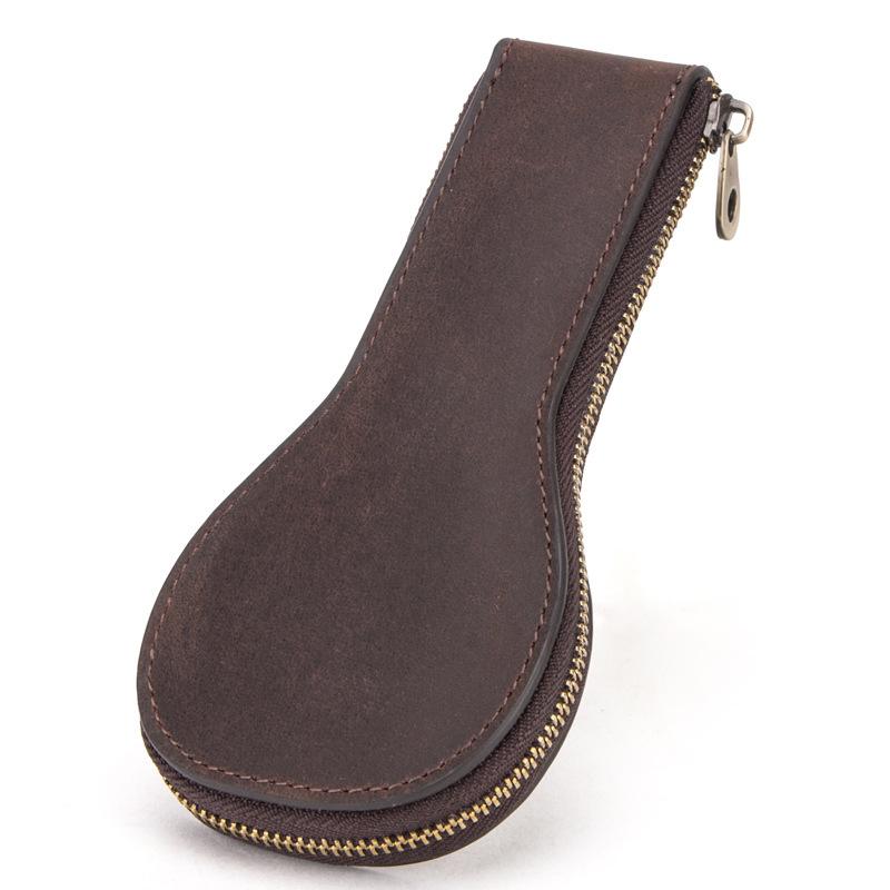 Vintage Leather Watch Travel Case