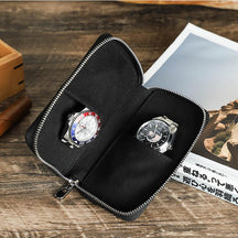 Vintage Handmade Leather Watch Storage Bag