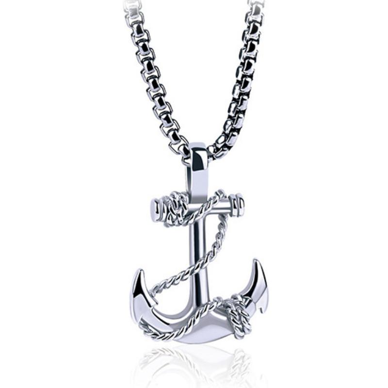 Anchor Cross Necklace