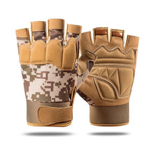 Tactical Camo Half Finger Gloves