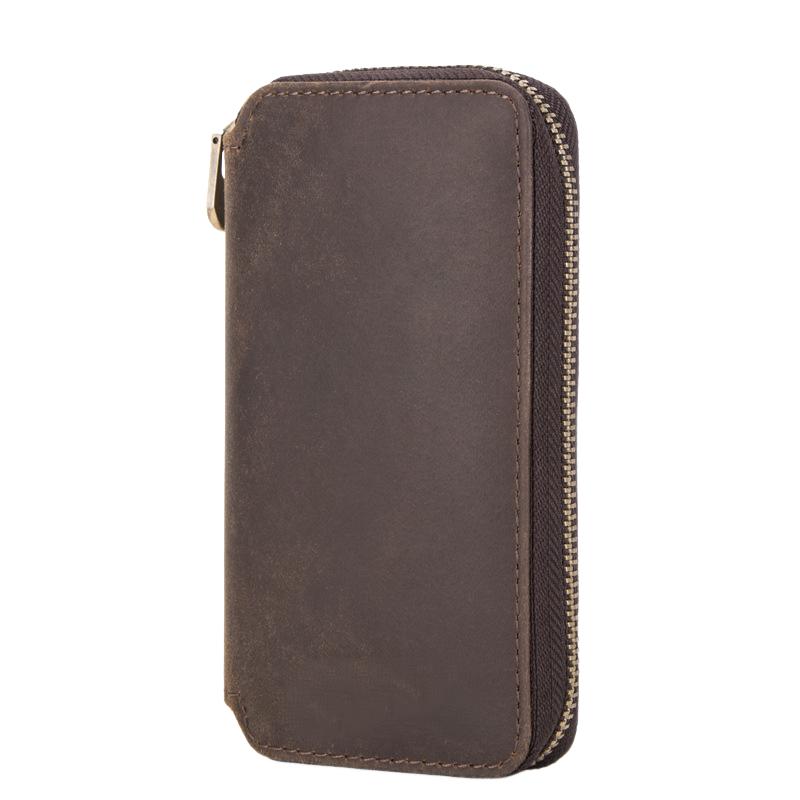 Vintage Handmade Leather Watch Storage Bag